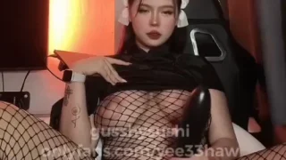 สาวอวบเอเชีย ช่วยตัวเองเดี่ยว คลิปหลุดบ้าน yee33haw solo-play